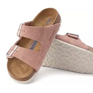 BIRKENSTOCK ARIZONA PINK CLAY SFB SUEDE SIZE 36 (5)